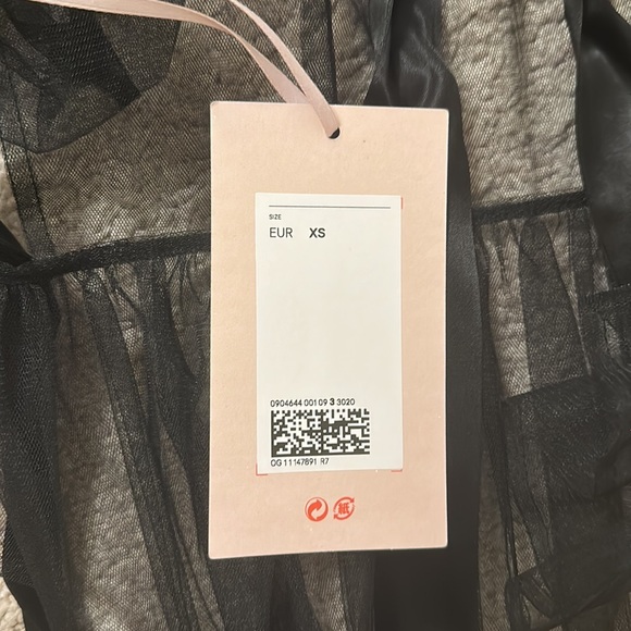 Simone Rocha for H&M Black Tulle Apron Dress Size XS NWT - Picture 8 of 16